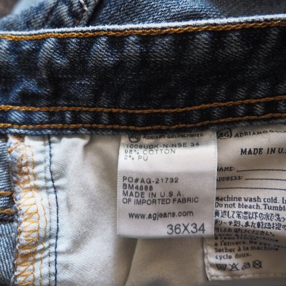 AG Adriano Goldschmied The Hero Relaxed Fit Jeans sz 36x34 - Picture 10 of 10